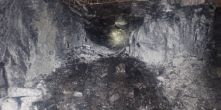 coal outburst in an underground mine