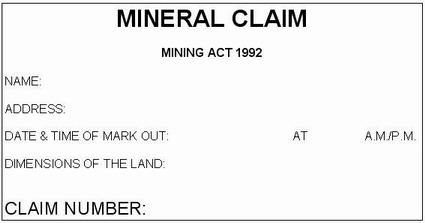 Mineral claim
